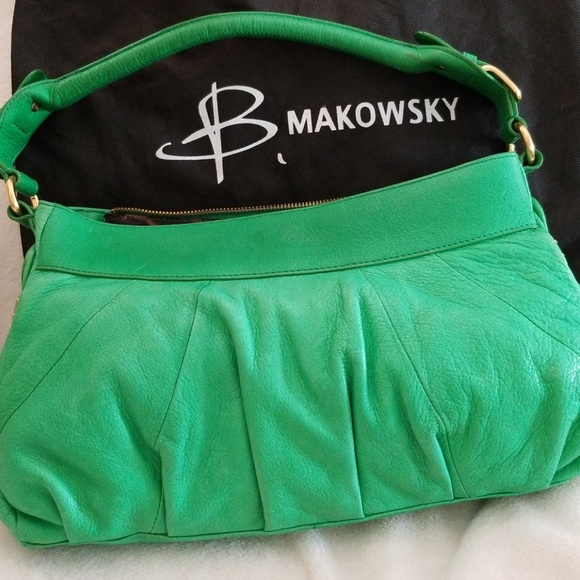 B Makowsky Genuine Leather Shoulder Bag - Picture 2 of 14